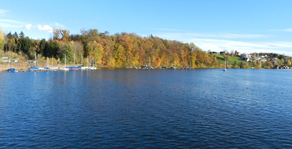 Hallwilersee bei Meisterschwanden im Herbst