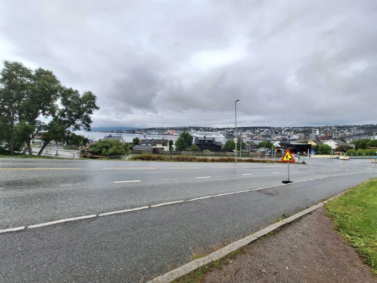 Strasse in Tromsø