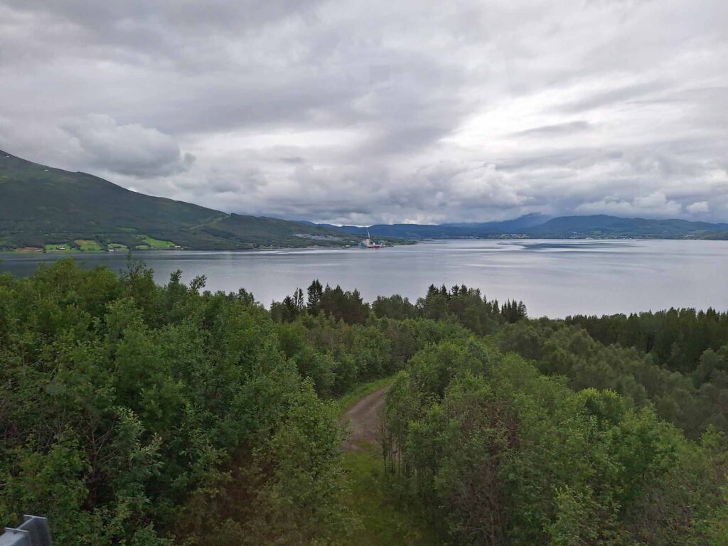 Fahrt von Tromsø nach Evens