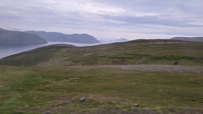 Fahrt vom Nordkap nach Honningsvåg