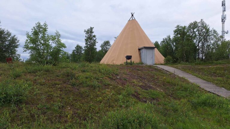 Kautokeino, in diese Sami-Zelt haben wir gegessen