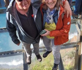 Erna und Seppi bei der Steilklippe Cabo Girão
