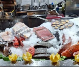 Auswahl im Meeresfrüchte-Restaurant Vila do Peixe in Câmara de Lobos