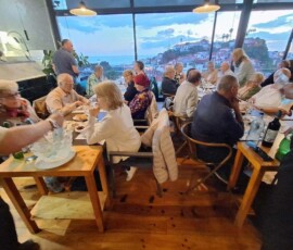 Abschiedsessen im Meeresfrüchte-Restaurant Vila do Peixe in Câmara de Lobos