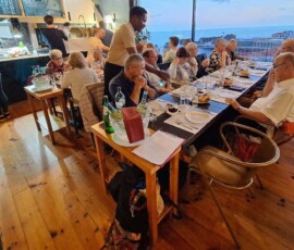 Abschiedsessen im Meeresfrüchte-Restaurant Vila do Peixe in Câmara de Lobos