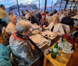 Abschiedsessen im Meeresfrüchte-Restaurant Vila do Peixe in Câmara de Lobos