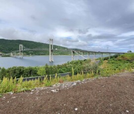 Fahrt von Svolvær nach Sørstraumen, Sørholmen-Brücke