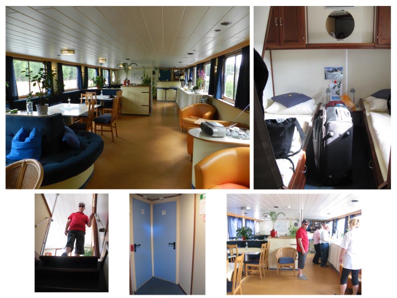 An Bord der MS Mecklenburg