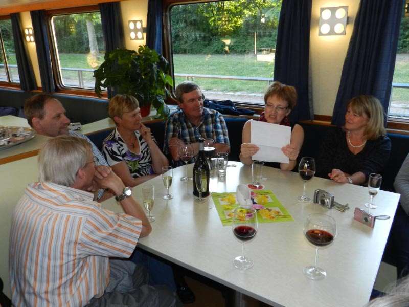 Berlin-Spandau, Abendunterhaltung; ??, Pius, Anita, Fritz, Anita, Erna
